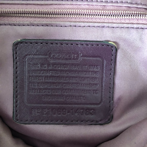 Coach Purple Leather Kristin Hobo Shoulder Crossbody Bag - Picture 2 of 6